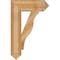 Ekena Millwork Funston Arts & Crafts Rough Sawn Bracket, Western Red Cedar, 6"W x 22"D x 34"H BKT06X22X34FST03RWR - alternate 4